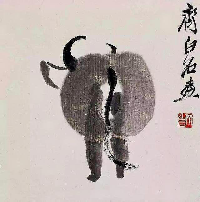 齊白石這幅畫賣2012萬，網(wǎng)友看不懂，專家：放大10倍看那皮鞭子 